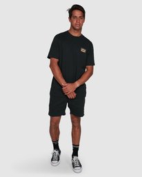 Rvca Vert Liner Short Sleeve Tee Black