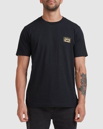 Rvca Vert Liner Short Sleeve Tee Black