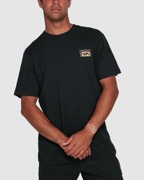 Rvca Vert Liner Short Sleeve Tee Black