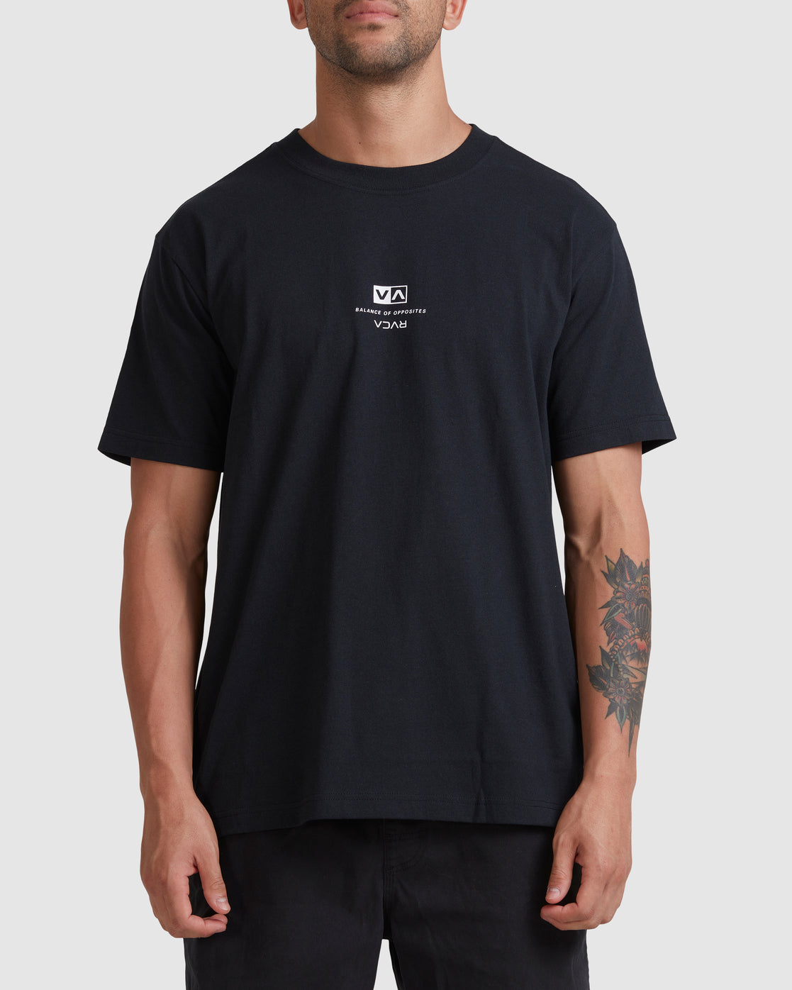 RVCA Vert Organic Short Sleeve Tee BLACK