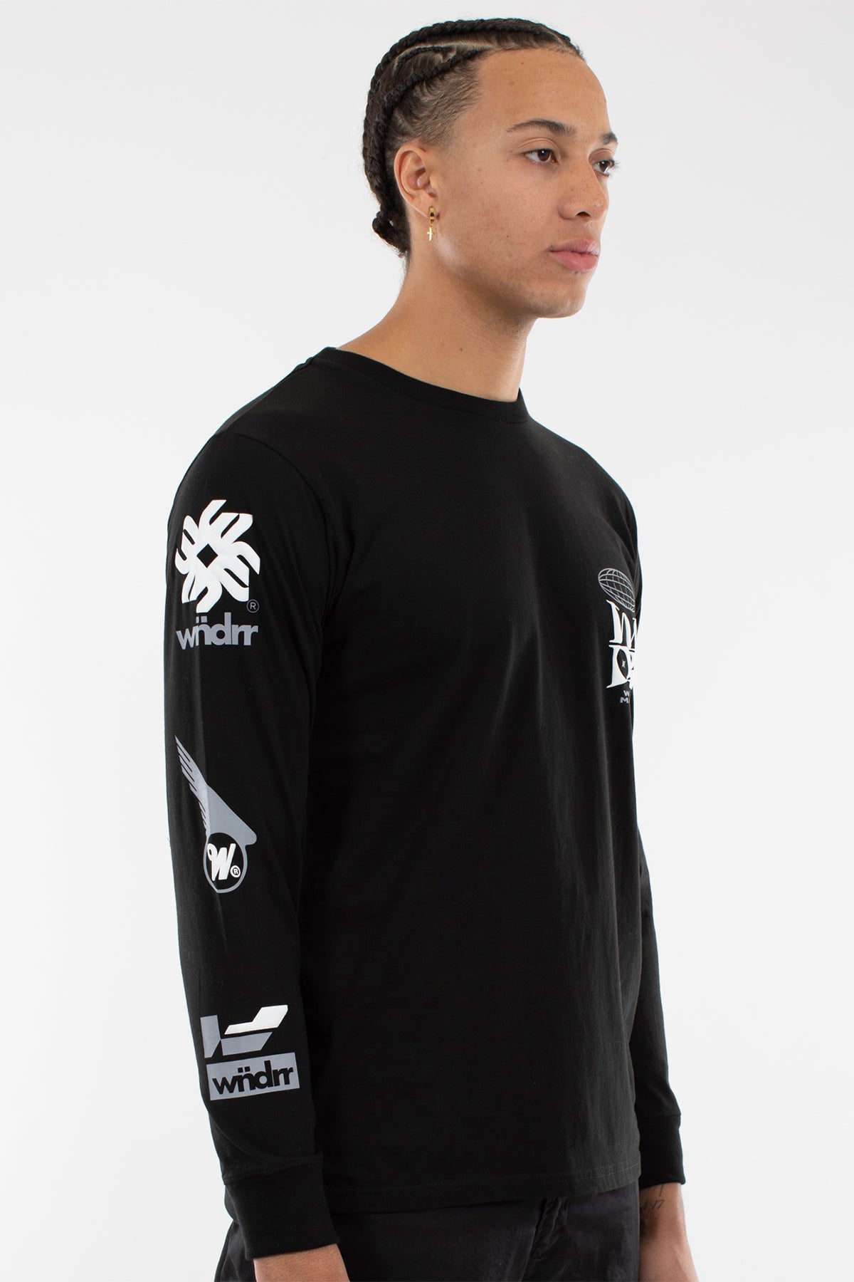 WNDRR MARKET L/S TEE Black