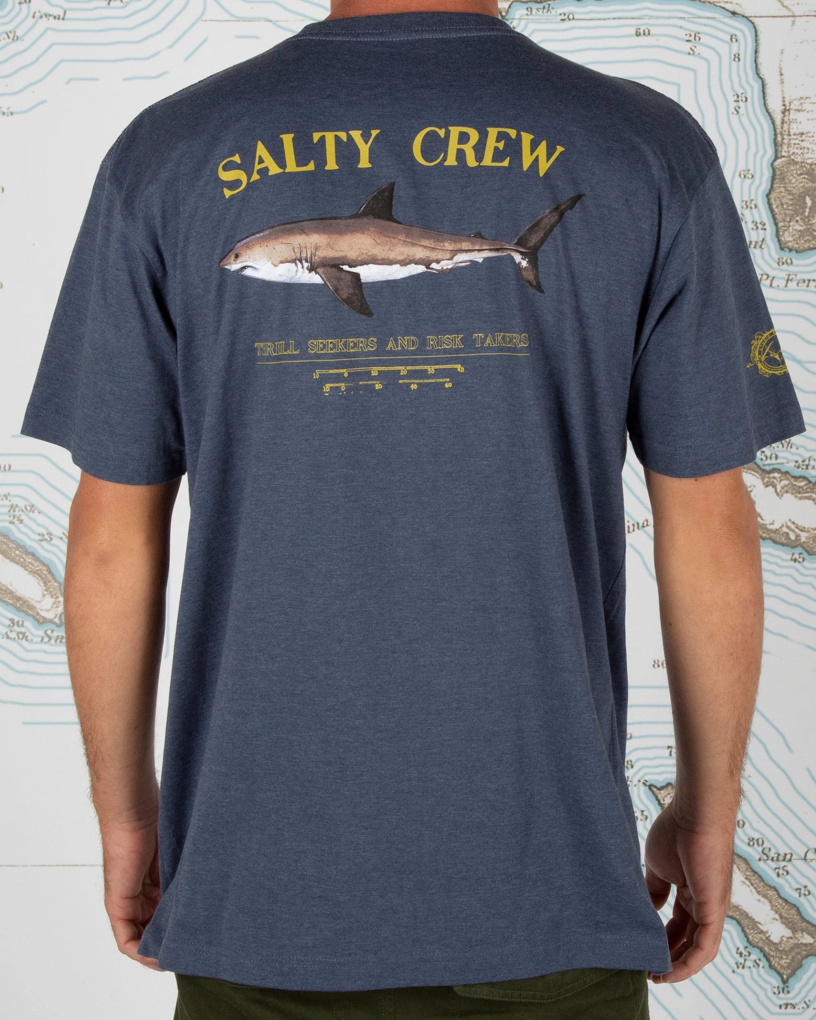 Salty Crew Bruce Tee S/S Black Harbor Blue