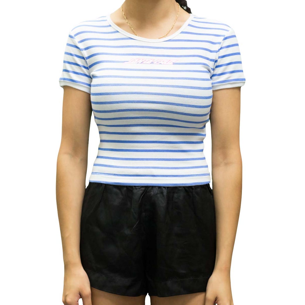 Santa Cruz Strip Ribbed Crop Top