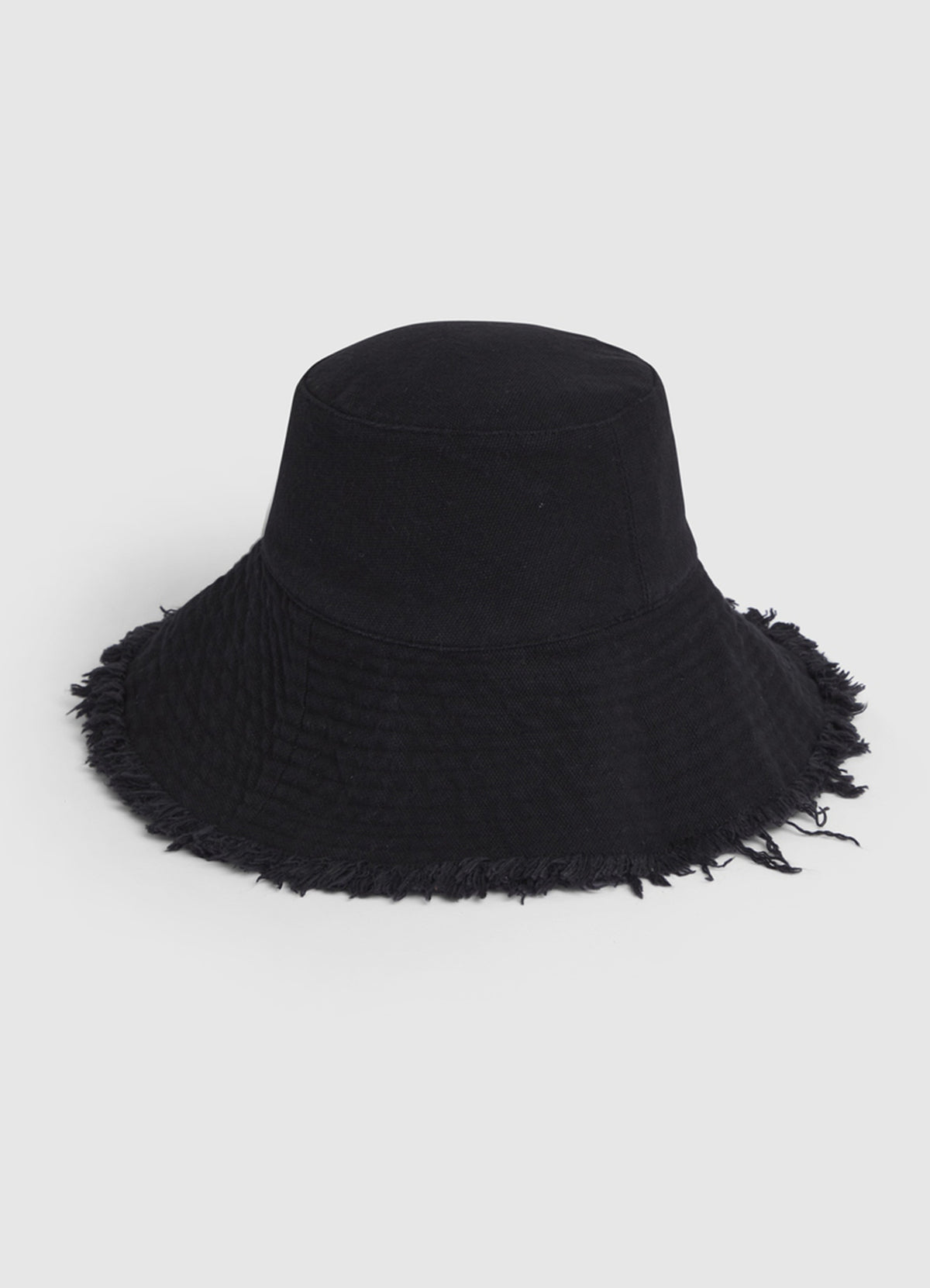 Seafolly Fringe Bucket Hat Black
