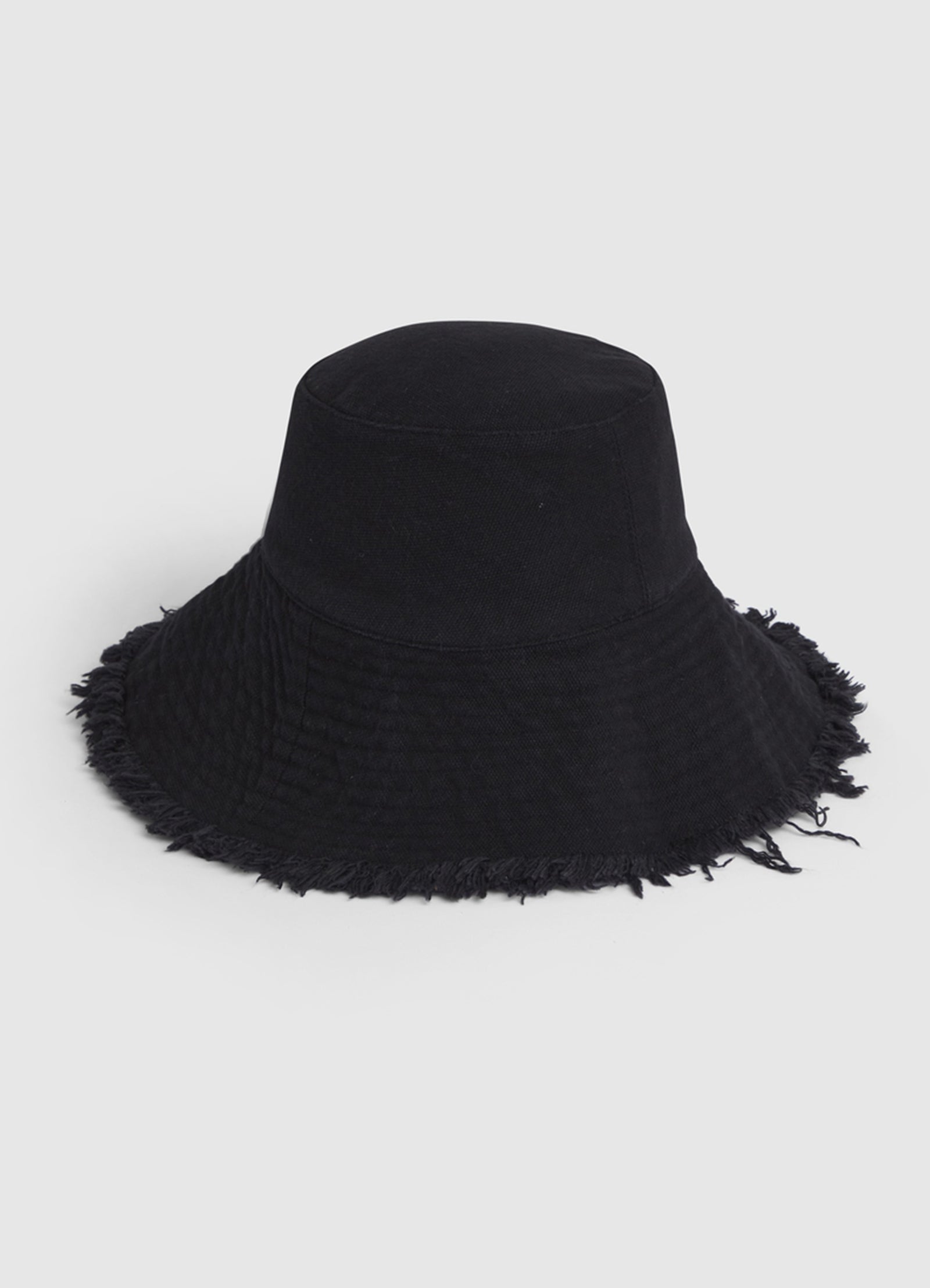 Seafolly Fringe Bucket Hat Black