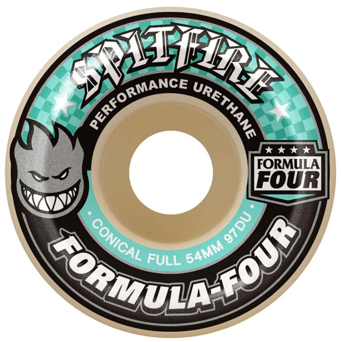 F4 97D Conical Full 54mm Skateboard Wheels
