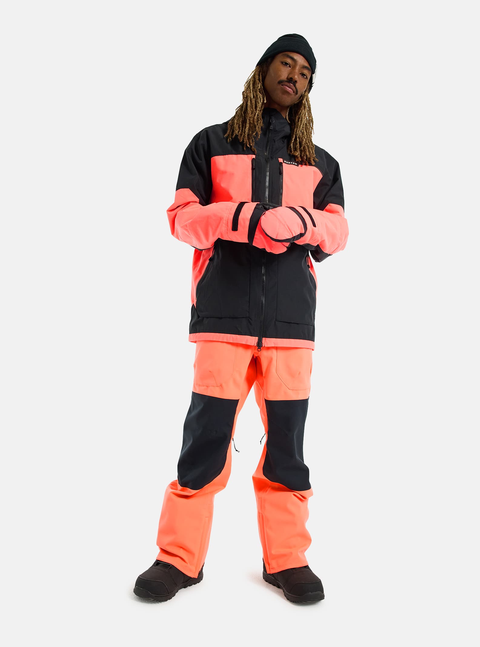 Burton Men's Burton Frostner 2L Jacket True Black/Tetra Orange