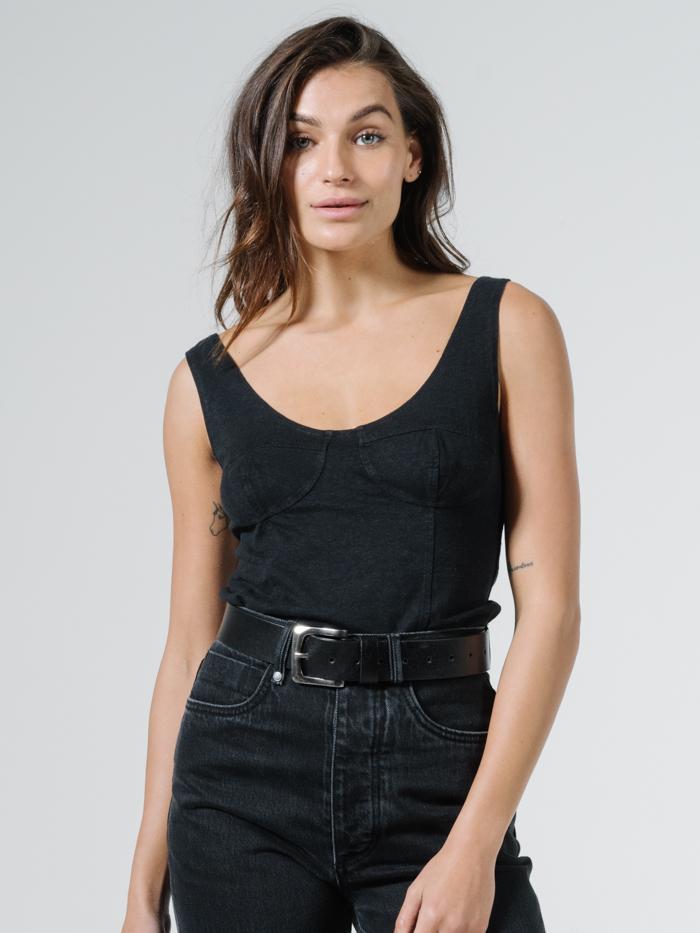 Thrills Bodice Tank - Black Black