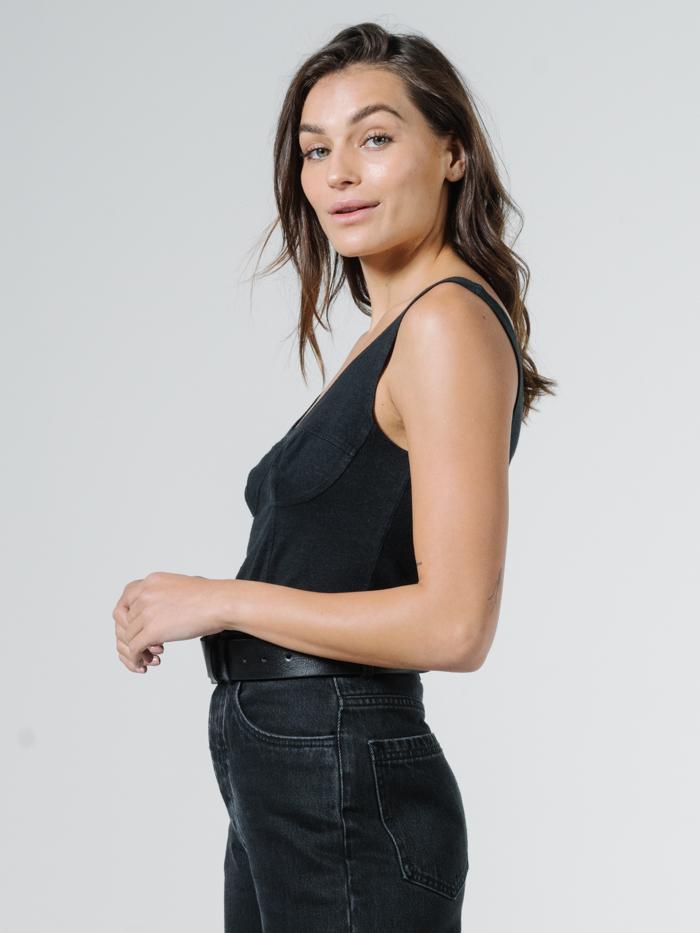 Thrills Bodice Tank - Black Black