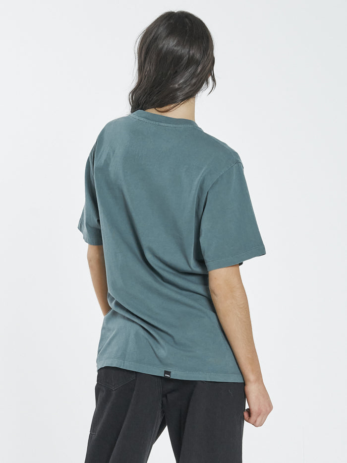 Thrills Chaos Merch Fit Tee Vintage Teal