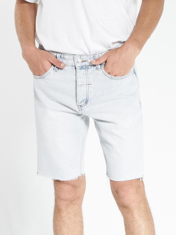 Thrills Chopped Denim Short - Light Blue Fade Light blue fade