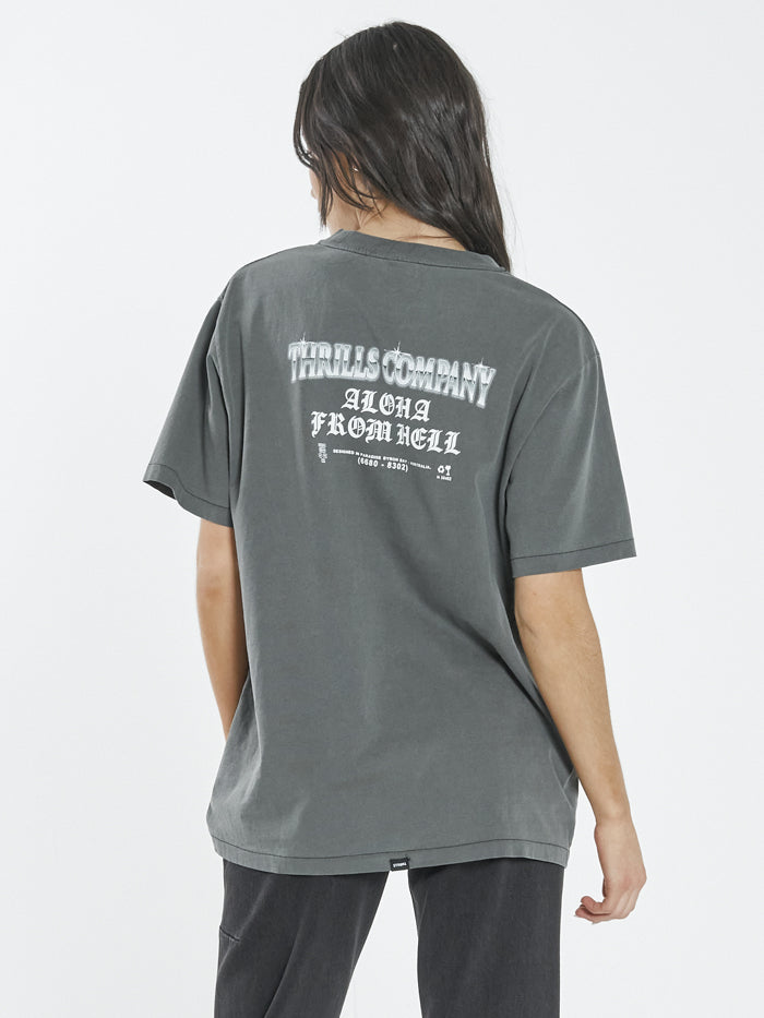 Thrills Chrome Cobra Merch Fit Tee Merch Black