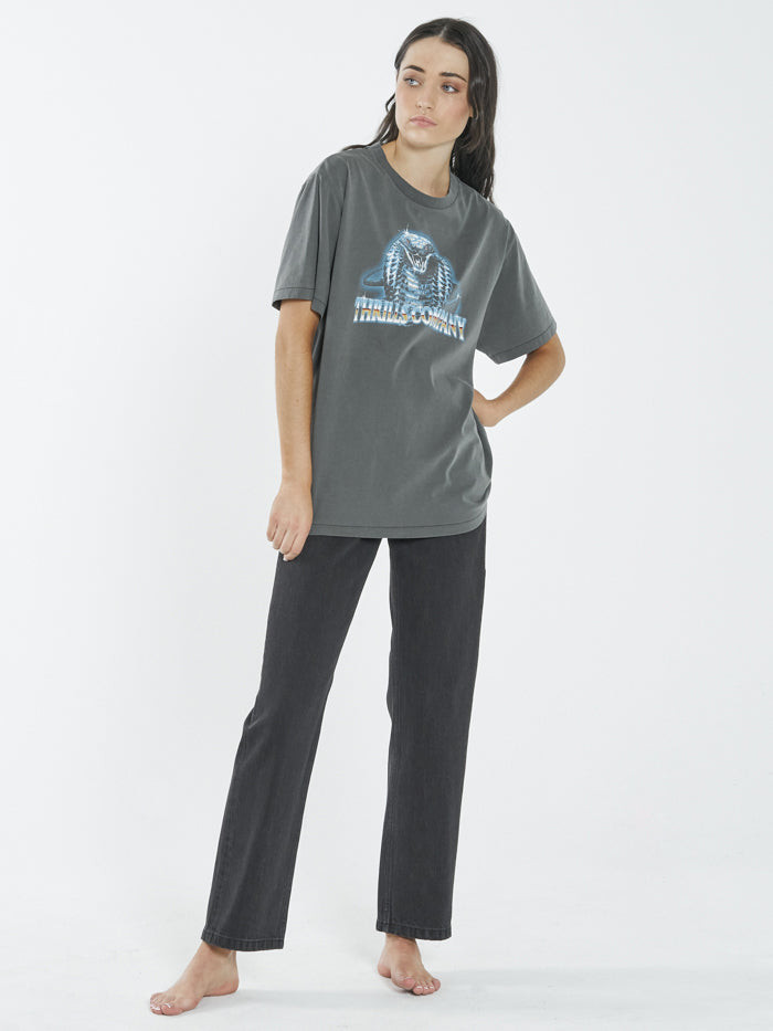 Thrills Chrome Cobra Merch Fit Tee Merch Black