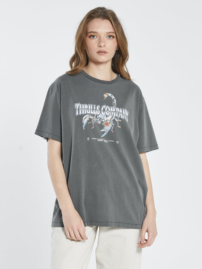 Thrills Chrome Scorpion Merch Fit Tee Merch Black