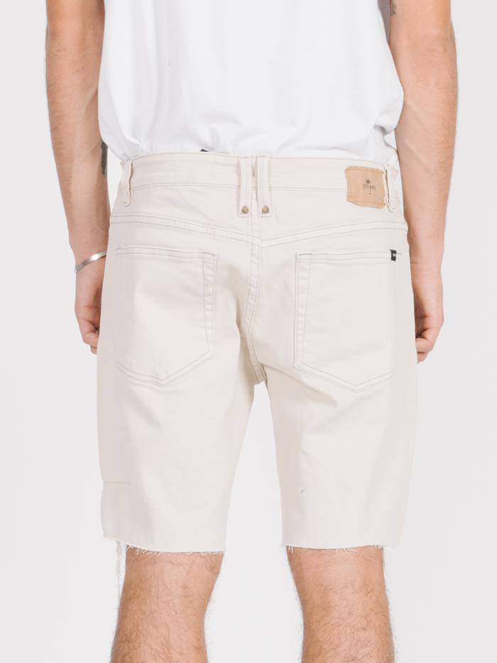 Thrills Destroyed Bones Denim Short - Dirty White Dirty white