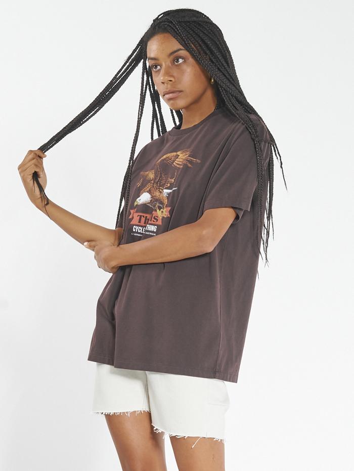 Thrills Eighty Three Merch Fit Tee - Postal Brown Postal brown
