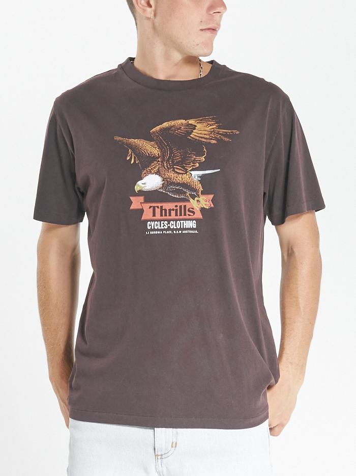 Thrills Eighty Three Merch Fit Tee - Postal Brown Postal brown