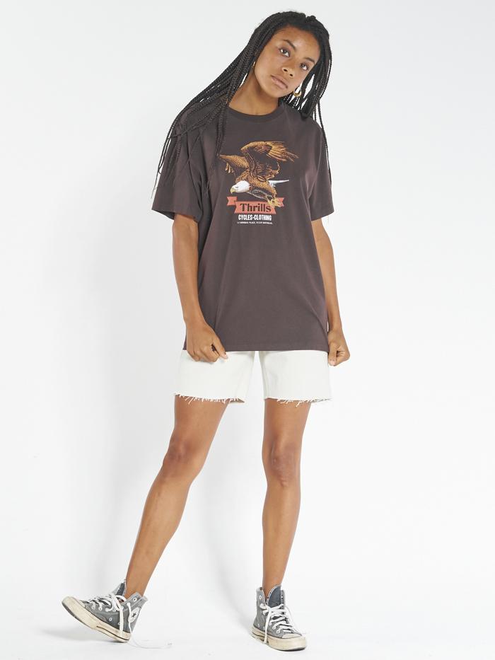 Thrills Eighty Three Merch Fit Tee - Postal Brown Postal brown