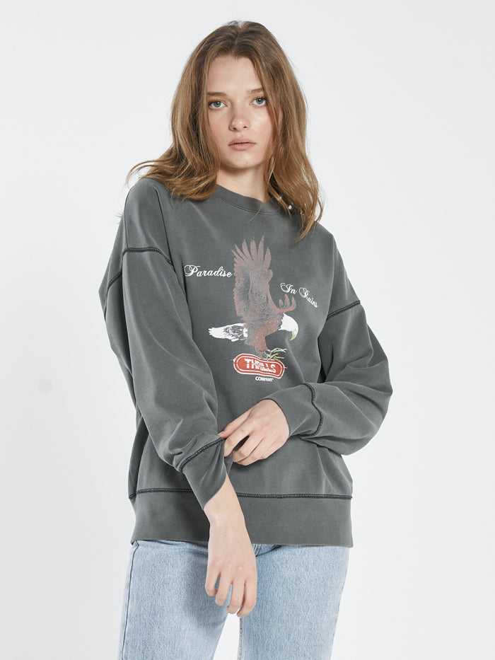 Thrills Eternal Flight Slouch Crew Merch Black