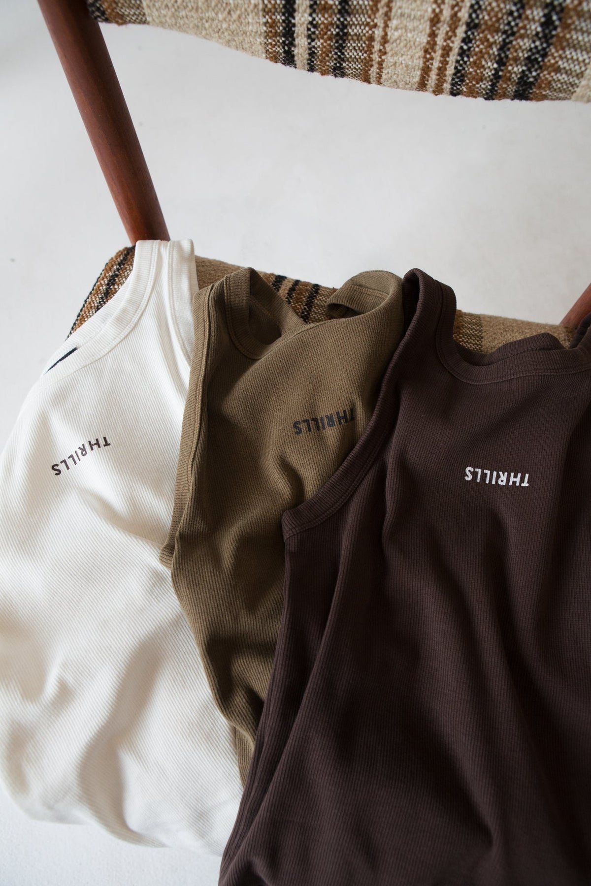 Thrills Minimal Thrills Racer Front Tank Postal Brown