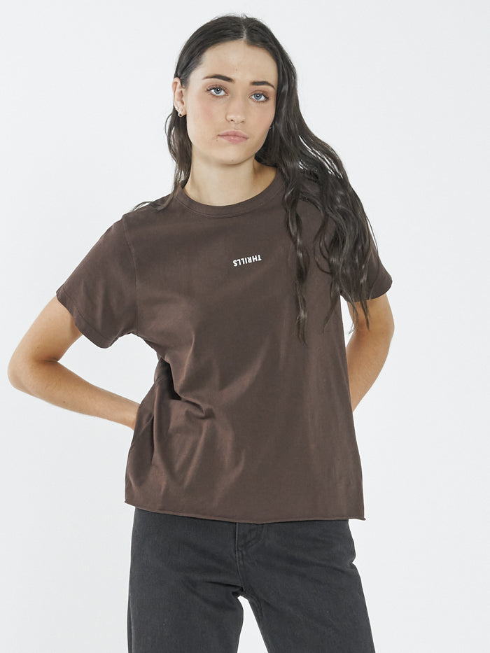 Thrills Minimal Thrills Relaxed Tee Postal Brown