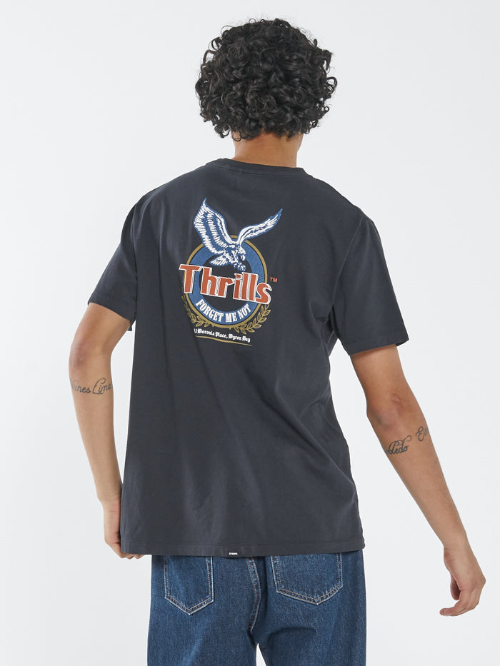 Thrills Not Forgotten Merch Fit Tee TWILIGHT BLACK