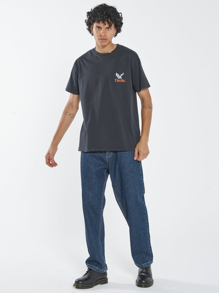 Thrills Not Forgotten Merch Fit Tee TWILIGHT BLACK