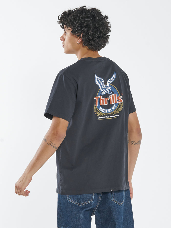 Thrills Not Forgotten Merch Fit Tee TWILIGHT BLACK