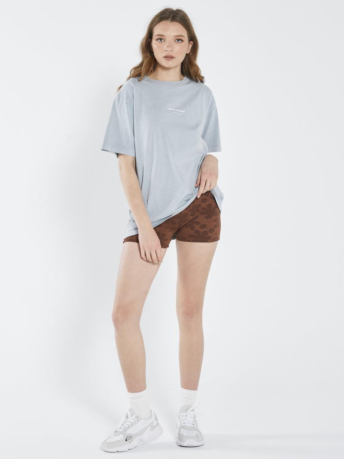 Thrills Stamp Wave Merch Fit Tee Smoke Blue
