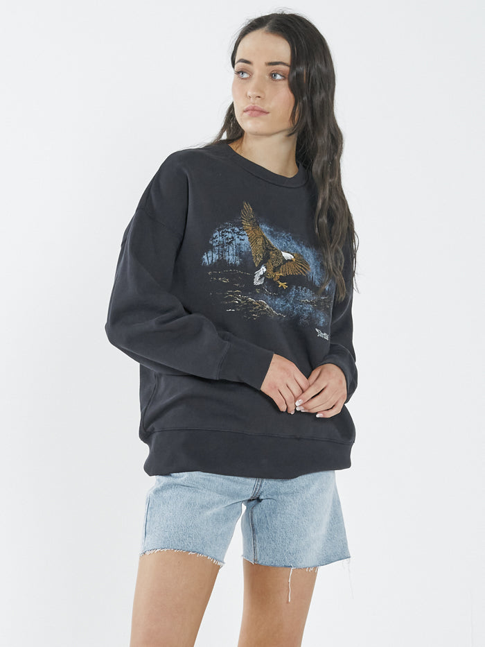 Thrills Twilight Slouch Crew TWILIGHT BLACK