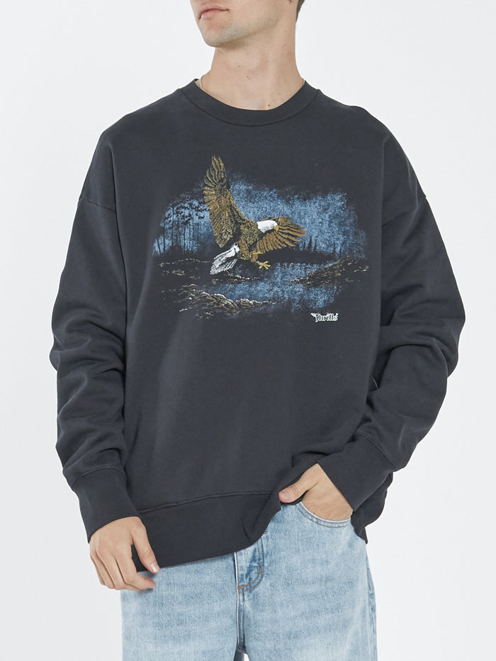 Thrills Twilight Slouch Fit Crew TWILIGHT BLACK