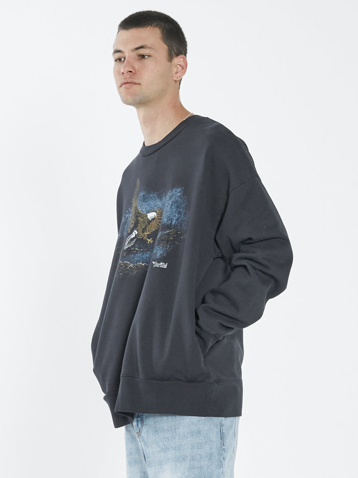 Thrills Twilight Slouch Fit Crew TWILIGHT BLACK