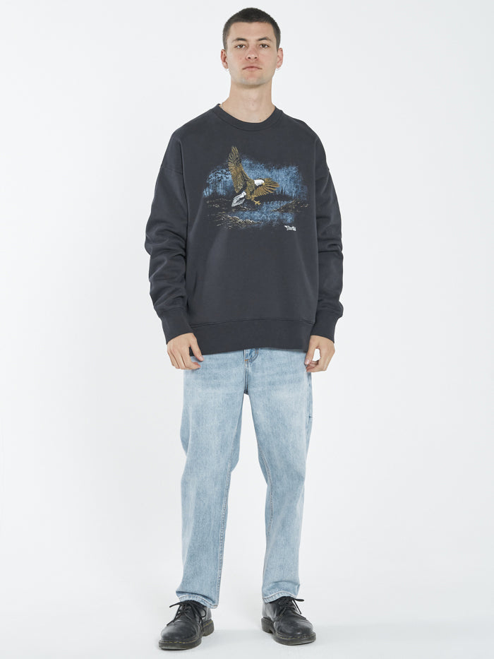 Thrills Twilight Slouch Fit Crew TWILIGHT BLACK