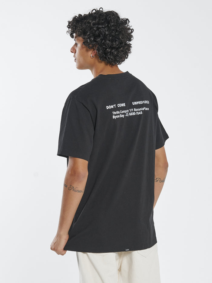 Thrills Unprepared Merch Fit Tee Black