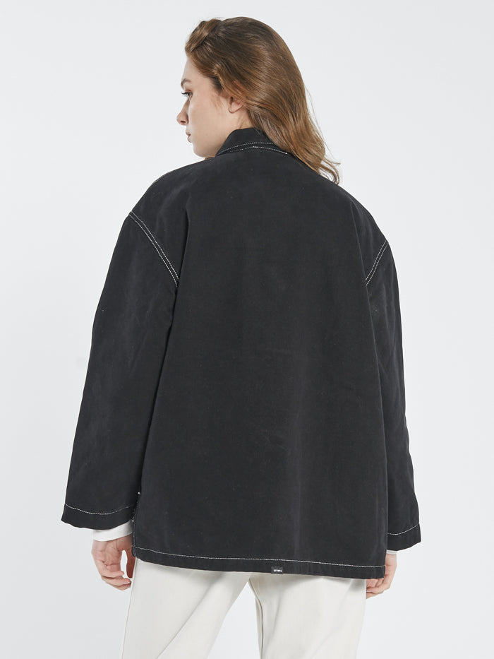 Thrills Workshop Quilted Jacket Black