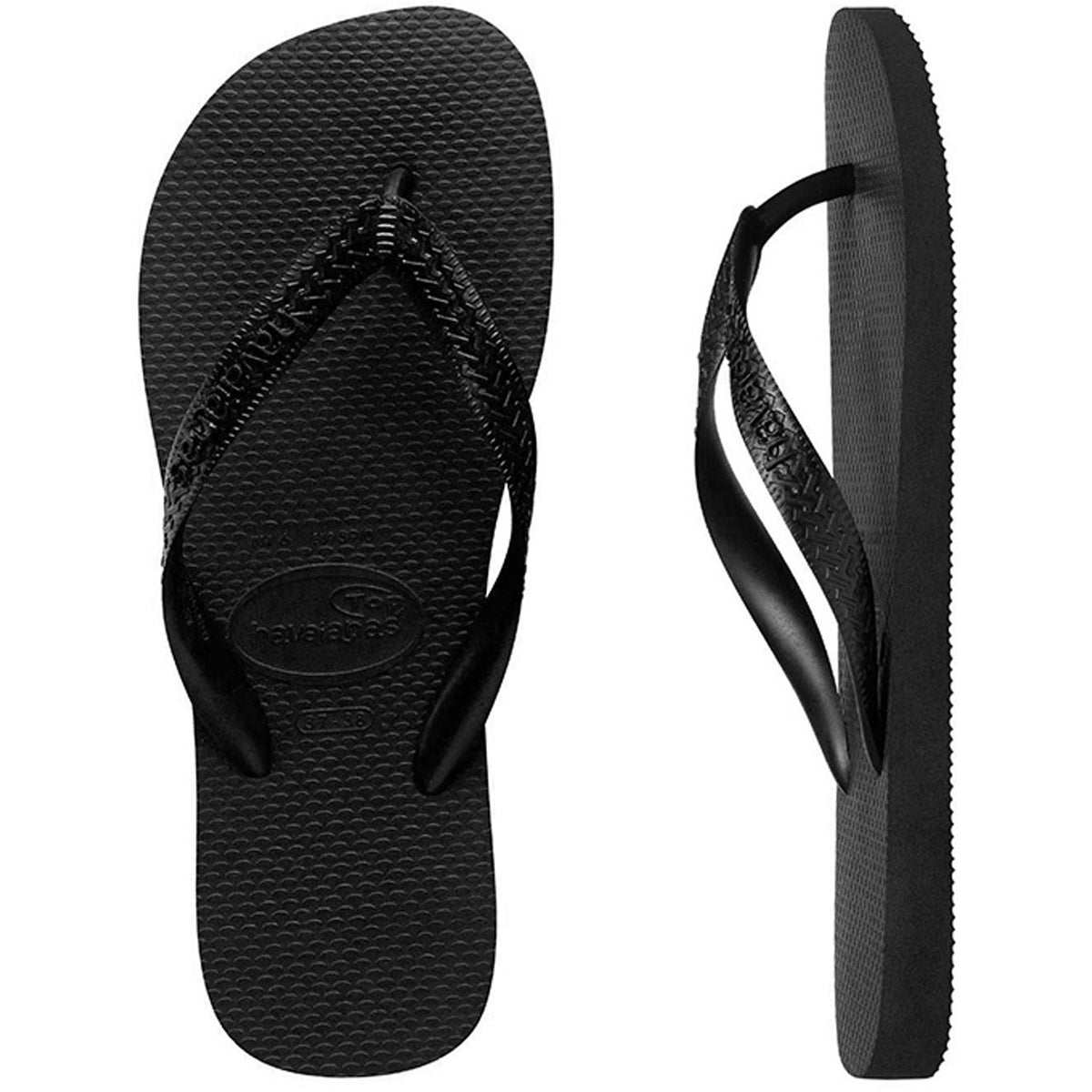 Top Thongs Black