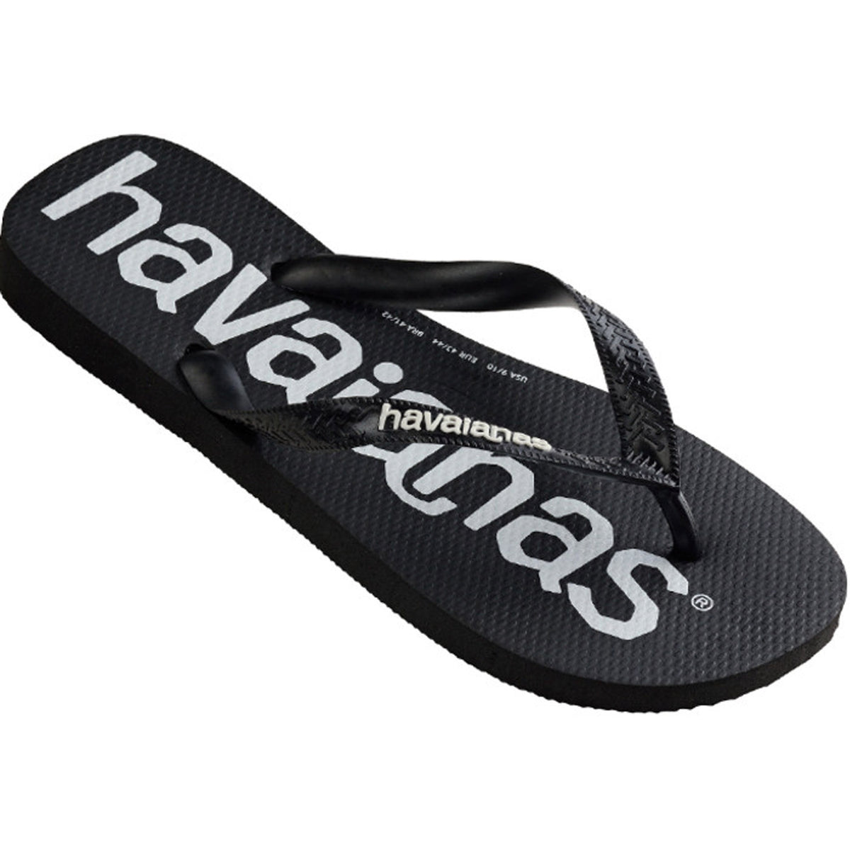 Top Logo Mania Thongs Black