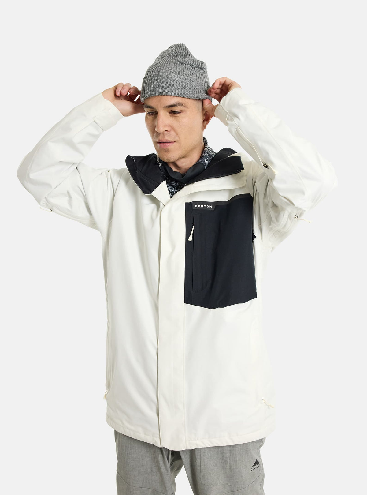 Burton Men's Burton Powline GORE-TEX 2L Jacket Stout White/True Black
