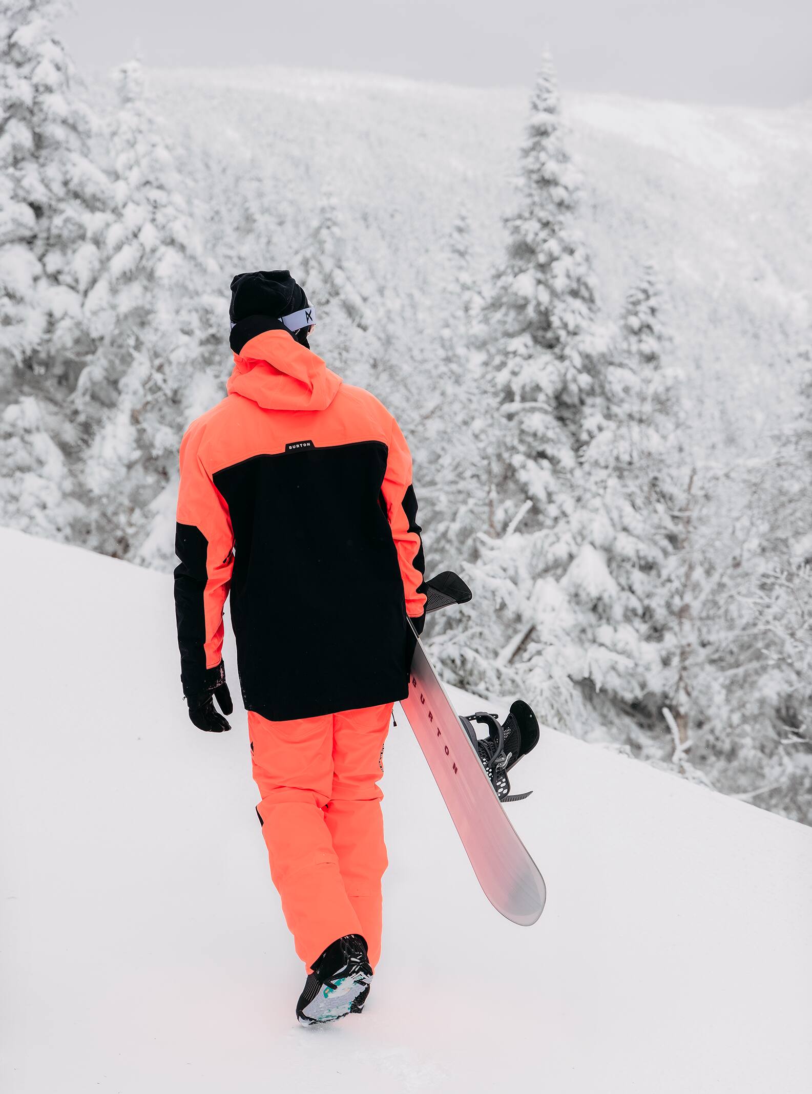 Burton Men's Burton Southside 2L Pants (Slim Fit) Tetra Orange/True Black