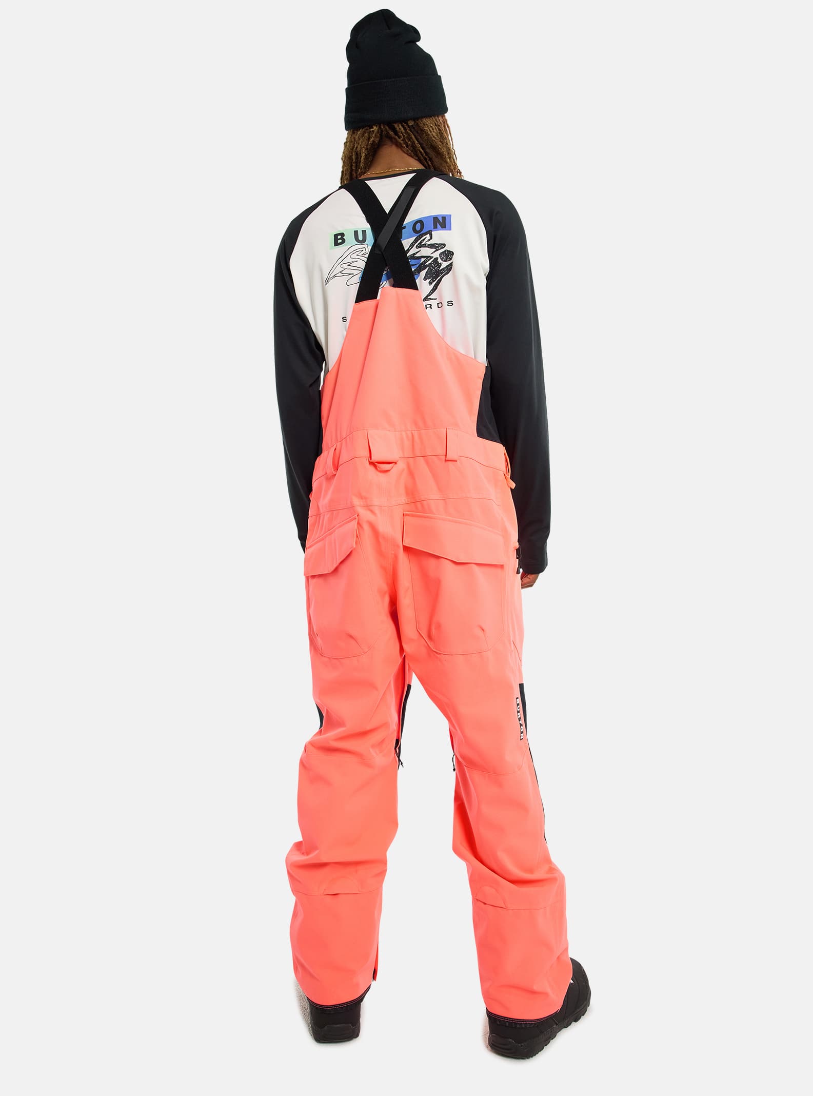 Burton Men's Burton Reserve 2L Bib Pants Tetra Orange/True Black