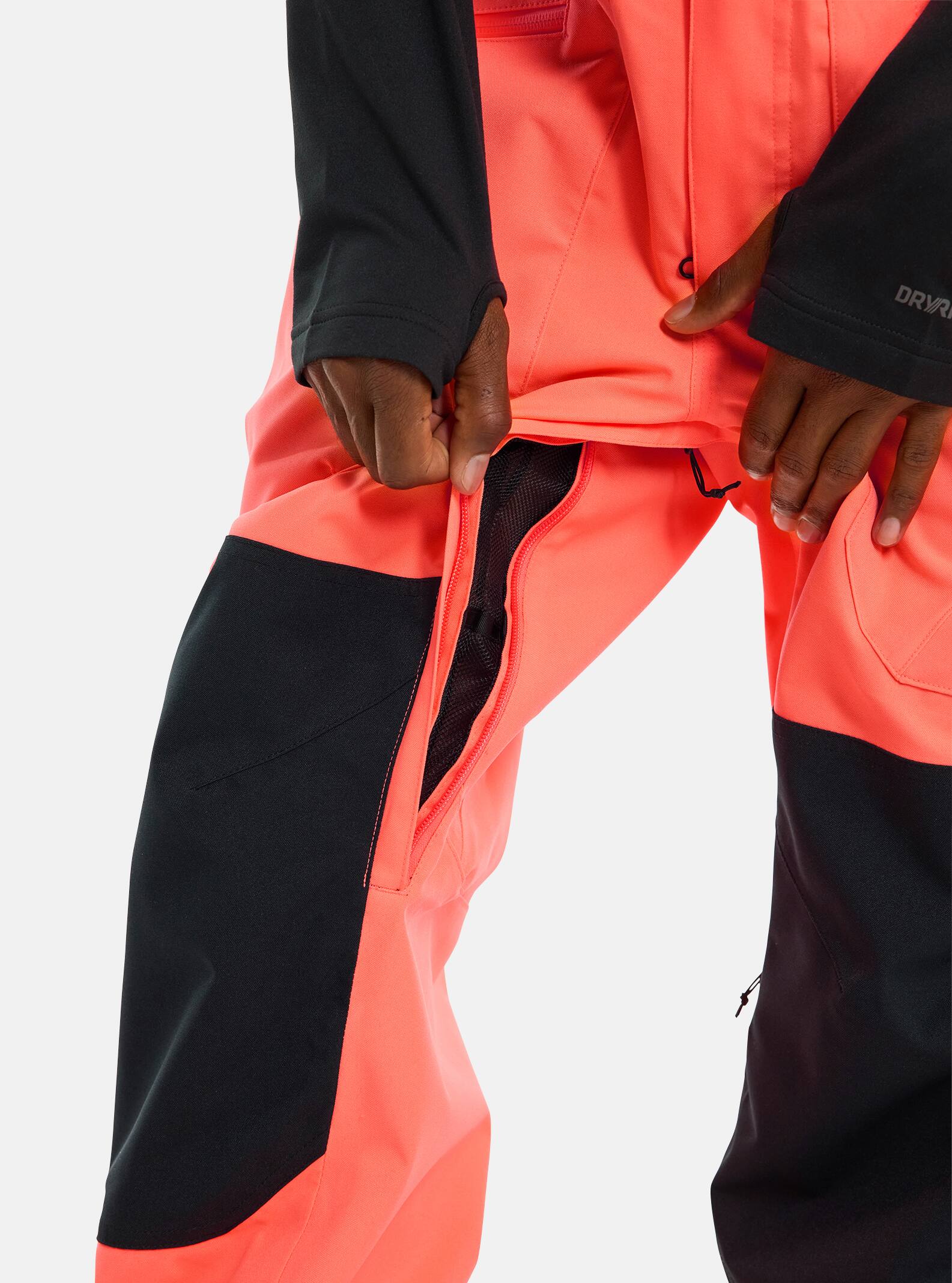 Burton Men's Burton Reserve 2L Bib Pants Tetra Orange/True Black