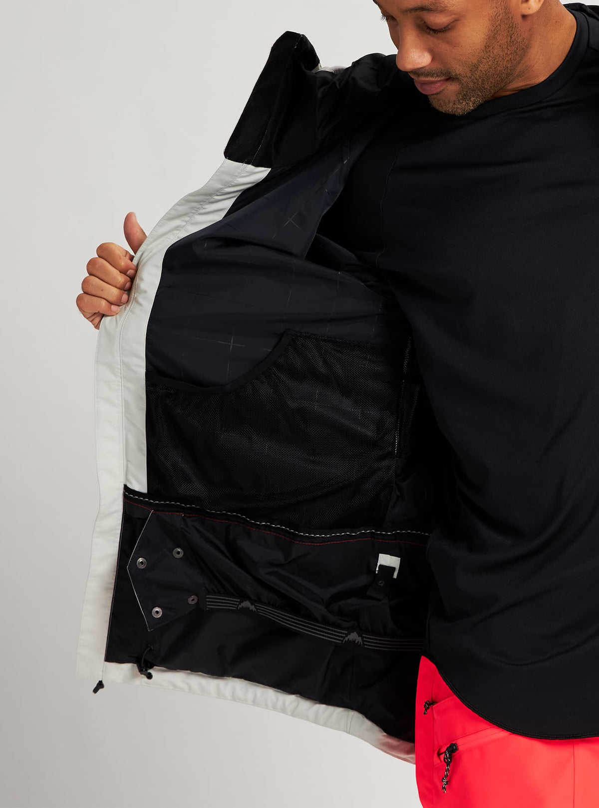 Burton GORE-TEX Powline Jacket 2022 Lunar gray / true black