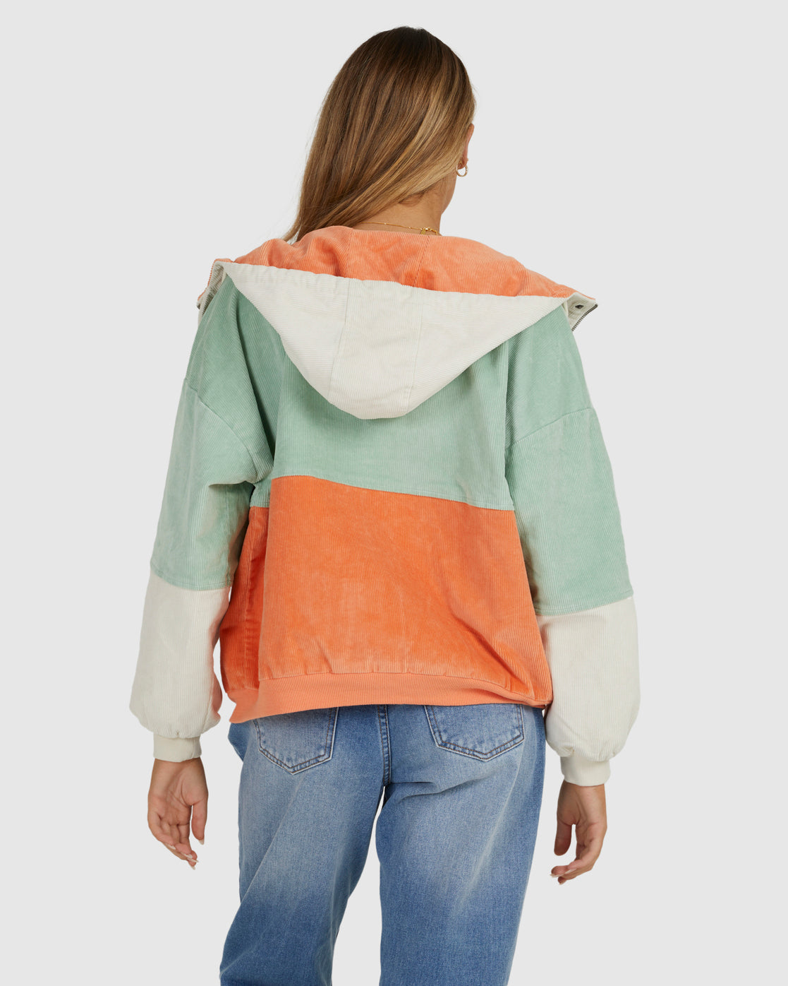 Set The Tone Hooded Corduroy Jacket