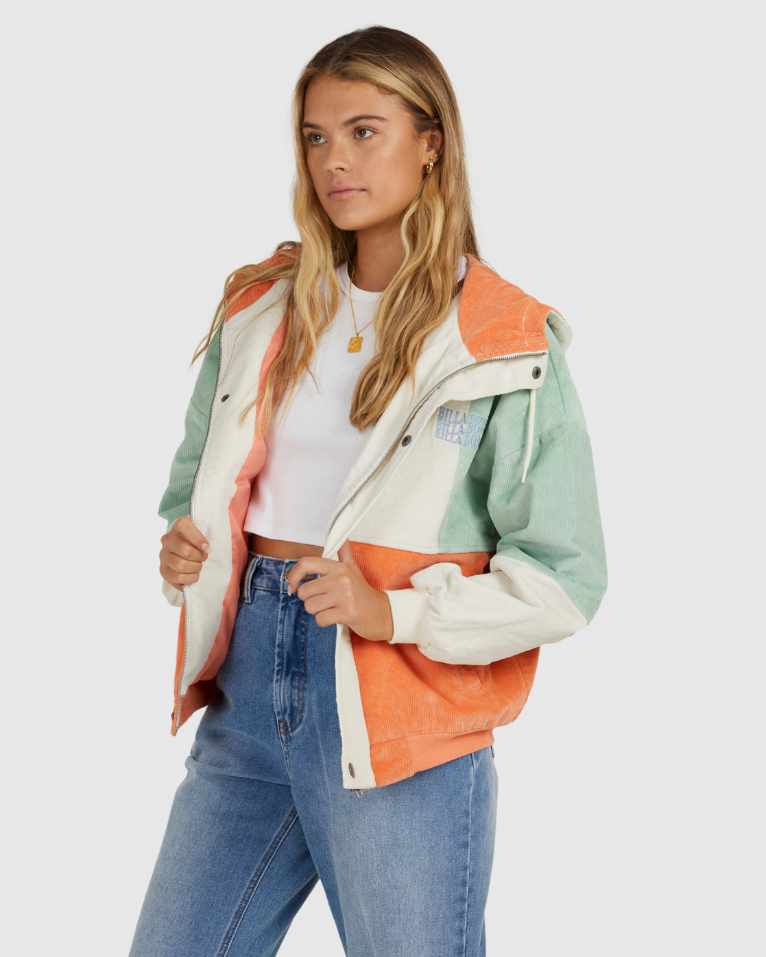 Set The Tone Hooded Corduroy Jacket