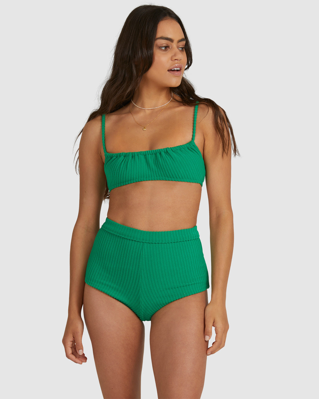 Terry Rib Mila Bralette Bikini Top