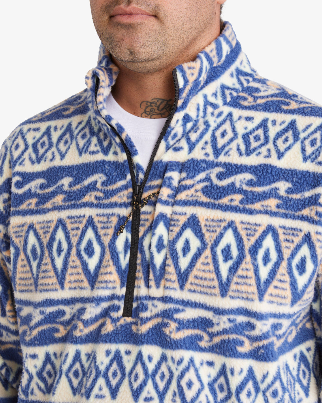 A/DIV Waves Boundary Mock Neck Pullover