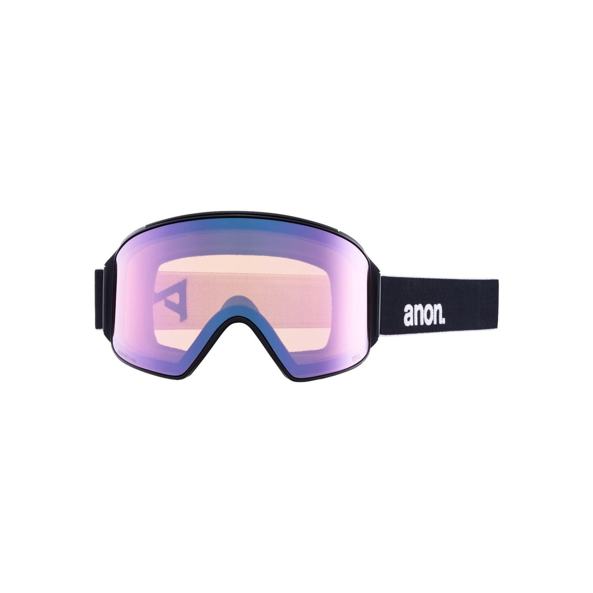 Anon M4 Cylindrical MFI Goggle 2023 Black - Perceive Variable Blue w Perceive Cloudy Pink Lens