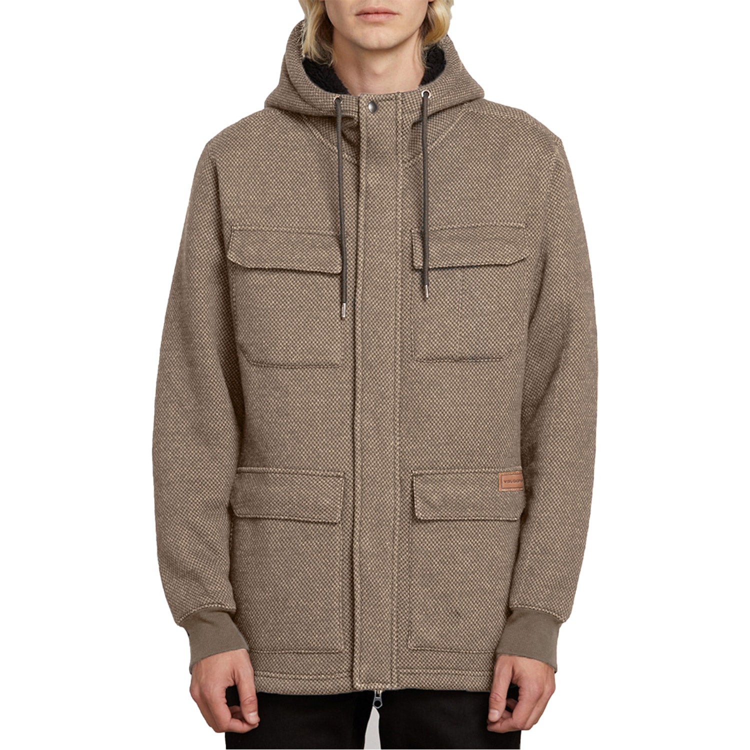Volcom A4 Bonded Zip Jacket Brindle 