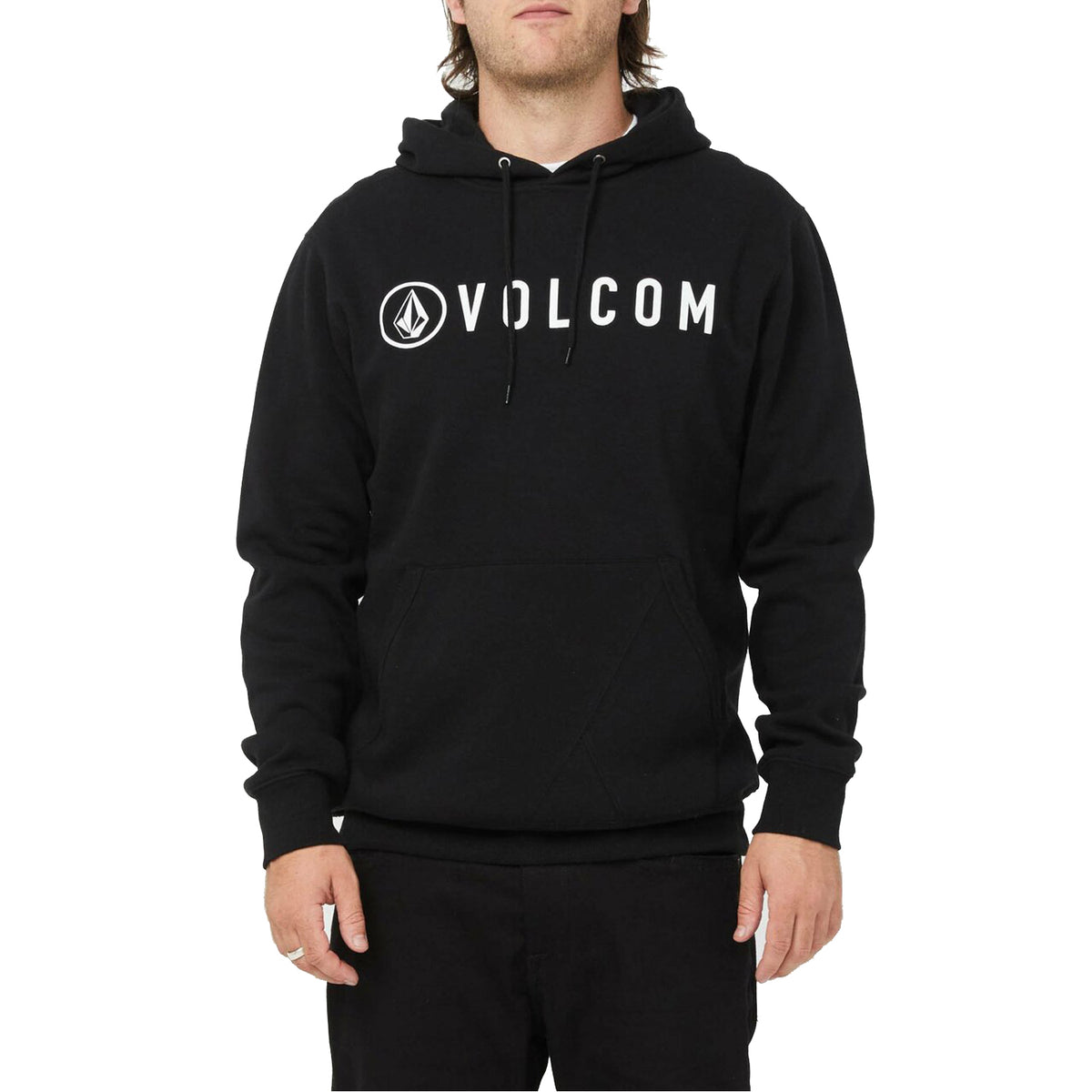  Volcom Header Pullover Hoodie Black