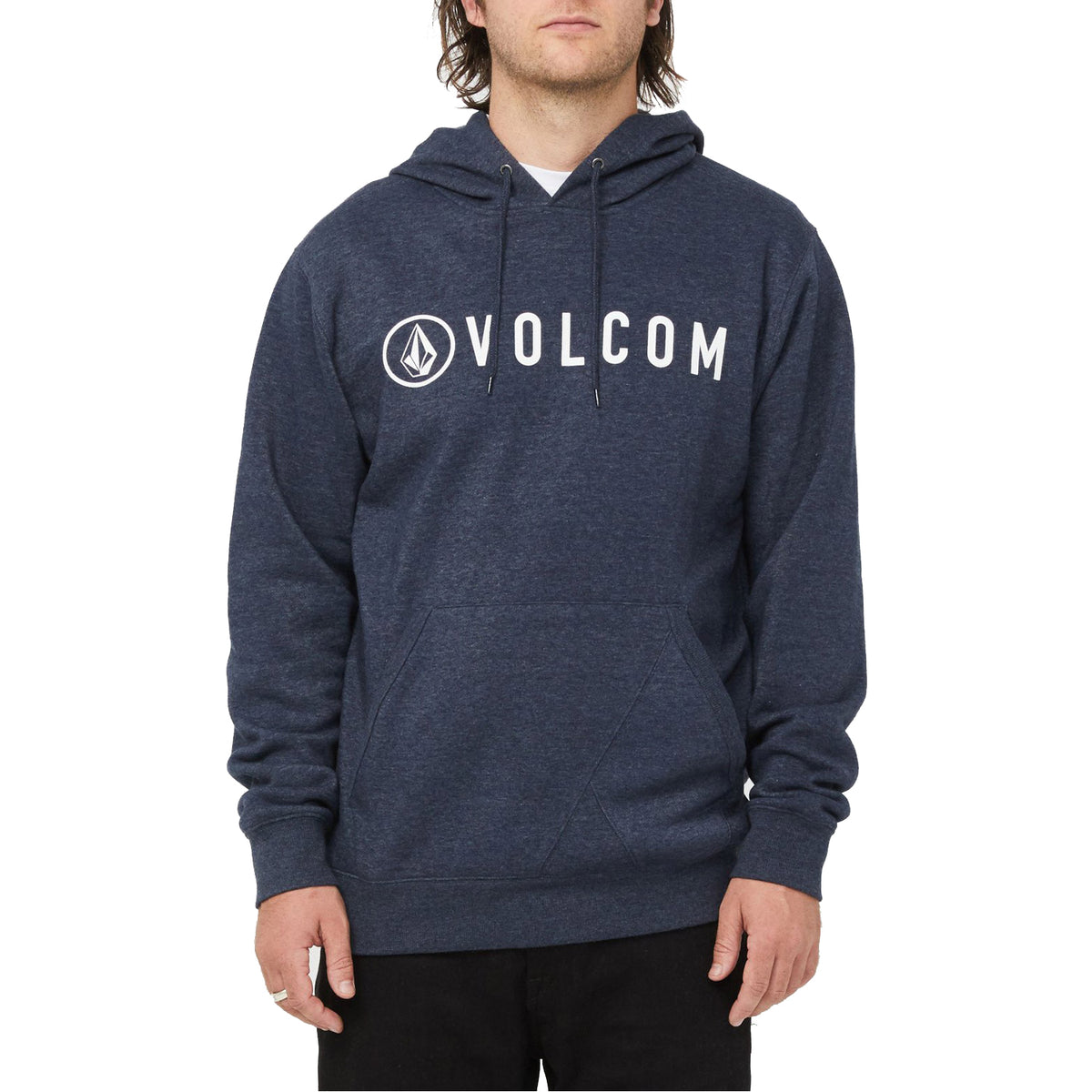 Volcom Header Pullover Hoodie Navy Heather